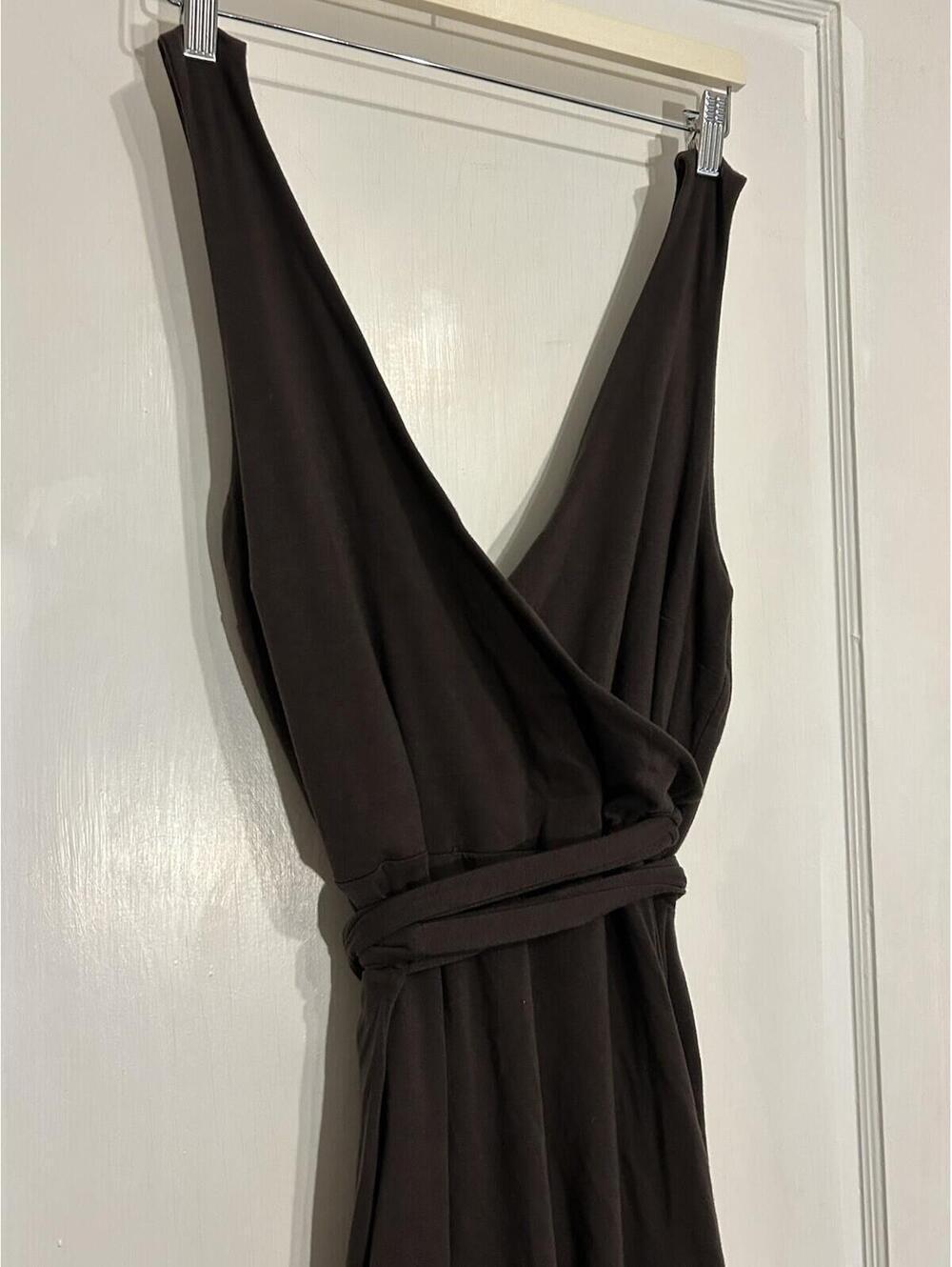 MODA INTERNATIONAL 1990s Victorias Secret Dress wrap dress Brown Y2k Sz L